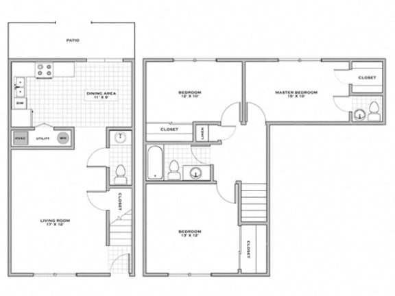 3 bedroom townhome for rent