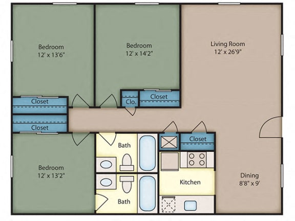Three Bedroom Apartments in Raleigh NC