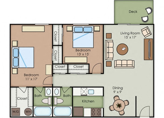 2-2 Large floor plan.