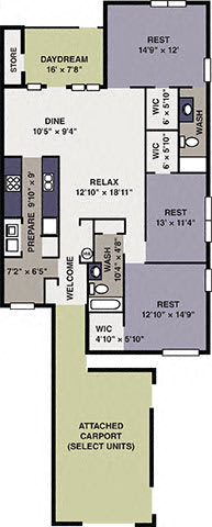 Three bedroom Apartments in Apex NC 6