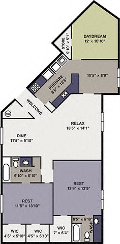 Two bedroom Apartments in Apex NC 4