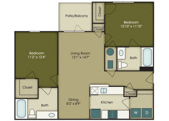 Affordable 2 bedroom  Apartments