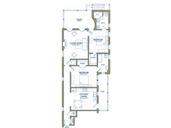 2 bedroom plan