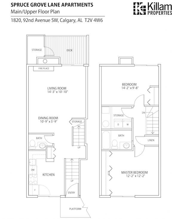 2Level - 2 Bedroom