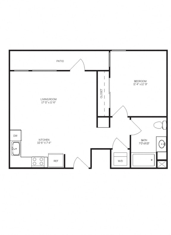 Floor Plans A1 at AVE Walnut Creek, Walnut Creek, CA