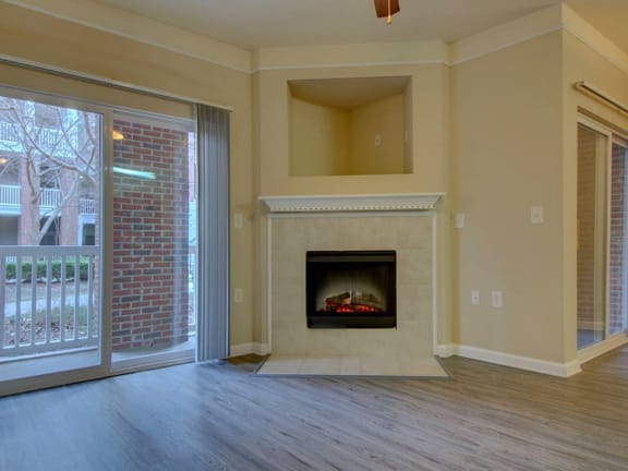 Fireplace at Rose Heights Apartments, Raleigh
