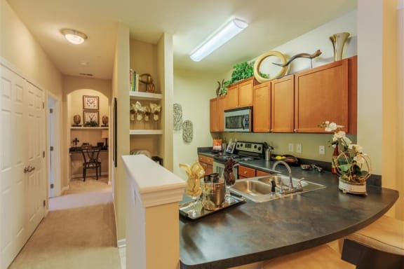 Kitchen at Rose Heights Apartments, Raleigh, NC