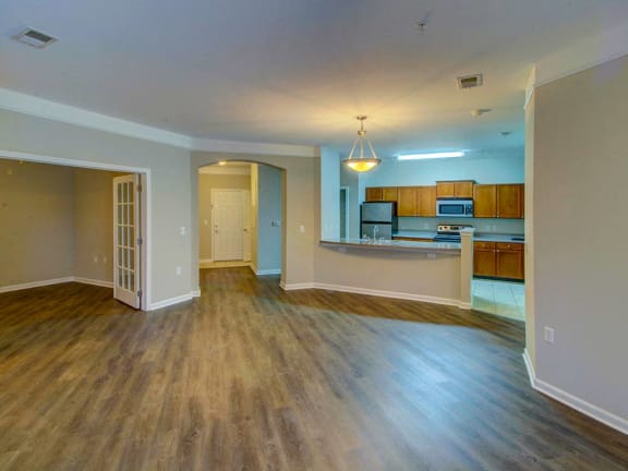 Vaulted ceilings at Rose Heights Apartments, Raleigh, NC