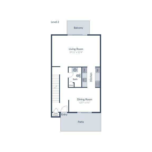 5 Bedroom 2.5 Bath Floor Plan at The Brook at Columbia, Maryland