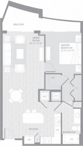 Cardena Floor Plan at The Manor at CityPlace, Doral, FL, 33122