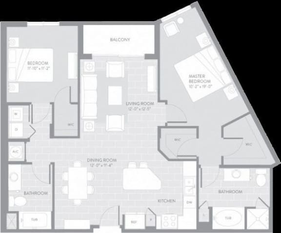 Laguna Floor Plan at The Manor at CityPlace, Doral, FL