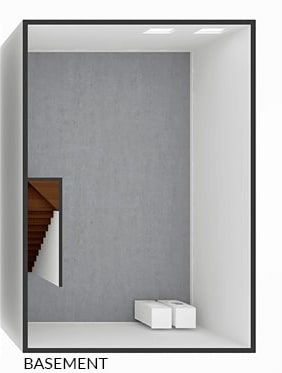 three bedroom townhome with basement