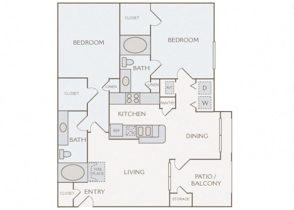 Weston Point - B3 - 2 bed - 2 bath