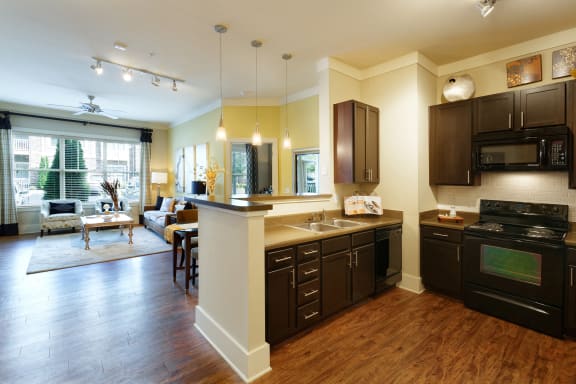 Parc at Grandview - Sleek black Whirlpool appliances