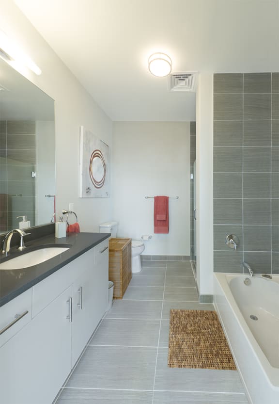 Luxurious Bathroom at Valley and Bloom, Montclair, New Jersey