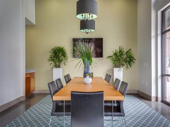 Conference Room With Television at Greenway at Stadium Park, Greensboro
