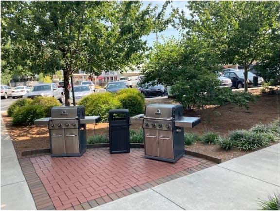 Community Grilling Station at Greenway at Stadium Park, Greensboro, NC