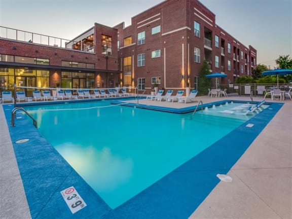 Blue Cool Swimming Pool at Greenway at Stadium Park, North Carolina, 27401