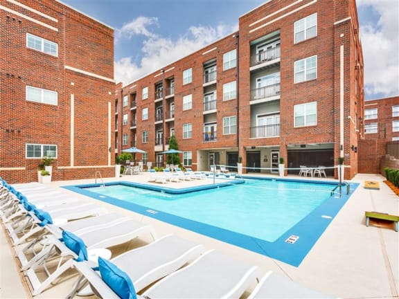 Crystal Clear Swimming Pool at Greenway at Stadium Park, Greensboro, NC, 27401