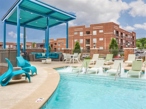 Relaxing Swimming Pool With Sundeck at Greenway at Stadium Park, Greensboro, NC