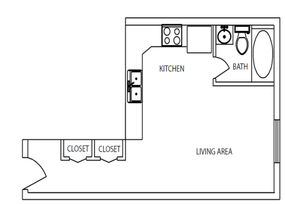 1443 Elizabeth Studio Apartment