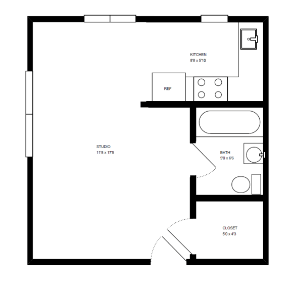 Floor Plan  Studio 2nd Floor