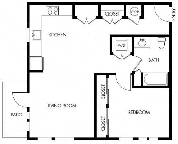 1 bed 1 bath C at 8000 Uptown Apartments, Broomfield, CO, 80021