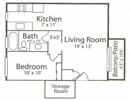Floor Plan  1A - Primrose