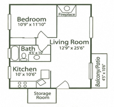Floor Plan  1C - Snapdragon