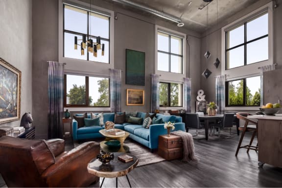 Lofts with High Ceilings, Extra Large Windows at The Mansfield at Miracle Mile, Los Angeles, California