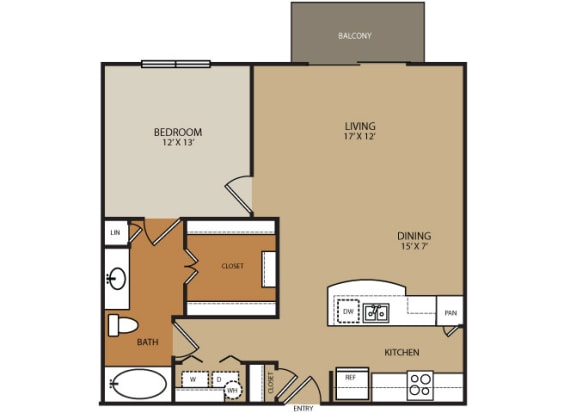 Floor Plan  Residences at Forty Two 25 Apartments for rent in Phoenix, AZ - floor plan