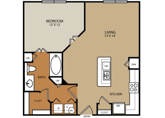 Residences at Forty Two 25 Apartments for rent in Phoenix, AZ - floor plan