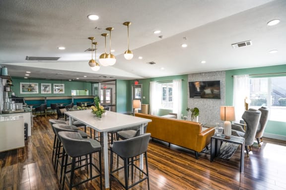 resident lounge in north austin apartments