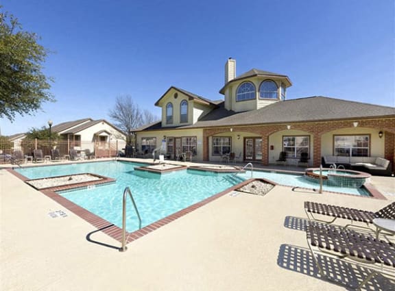 Swimming pool at Clear Creek Meadows apartments