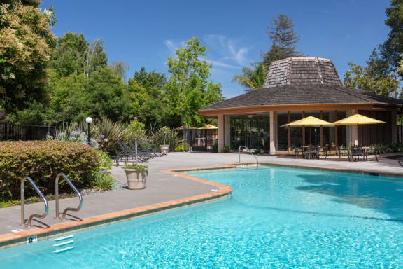 the pool and pavilion at the springs resort and spa