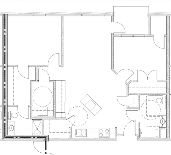 2 bedroom floor plan