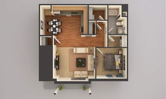 one bedroom floor plan
