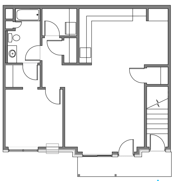 2 bed 2 bath floor plan at Stonebridge Villas Apartments, Minot, ND