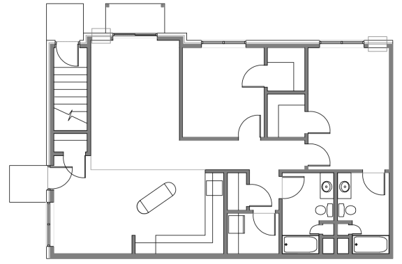 2 bed 2 bath B floor plan at Stonebridge Villas Apartments, Minot, 58703