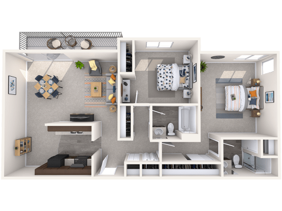 Hampton Floor Plan Central Park East|Hampton|2x2
