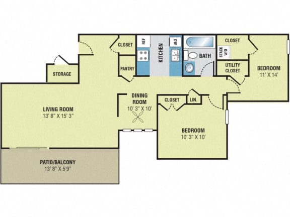 Park Meadows Apartments 2 Bedroom Floor Plan