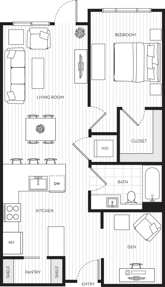 Voda Apartments Floor Plan 1D1