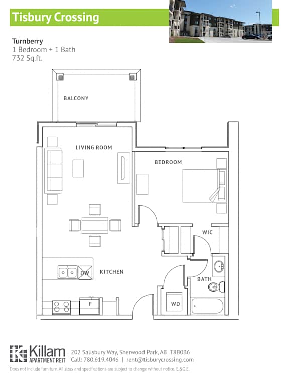 Turnberry 1 Bedroom + 1 Bath