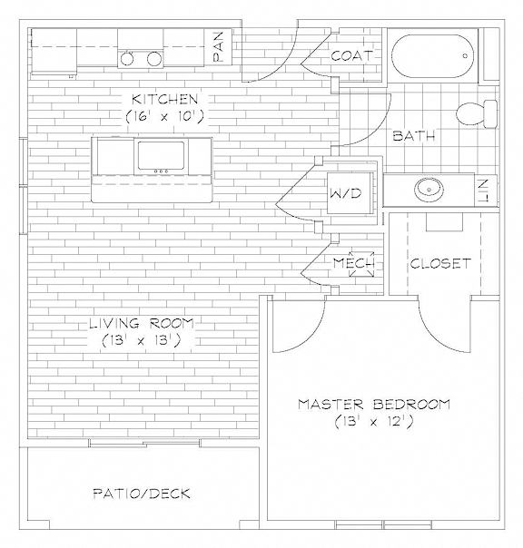 1 Bedroom 1 Bath 1 Bedroom 1 Bath at Piazza on West Pine, Saint Louis, Missouri