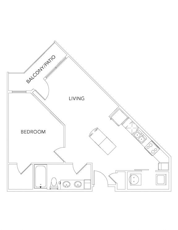 1 bed 1 bath A at Encore at Forest Park Apartments, Saint Louis, MO