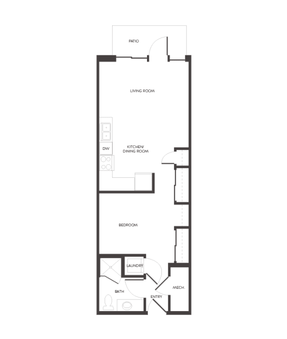 Denver, CO City House Apartments 1 bedroom 1 bath
