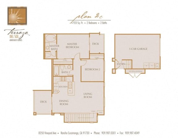 Plan 2C FloorPlan at TERRAZA DEL SOL, California, 91730