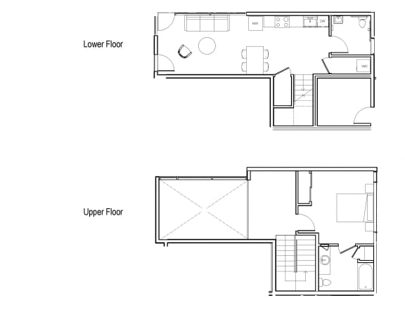 Floor Plan  Work/Live 1 Bed