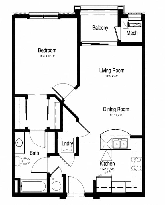 768sqft 1 Bed, 1 Bath - Epoch