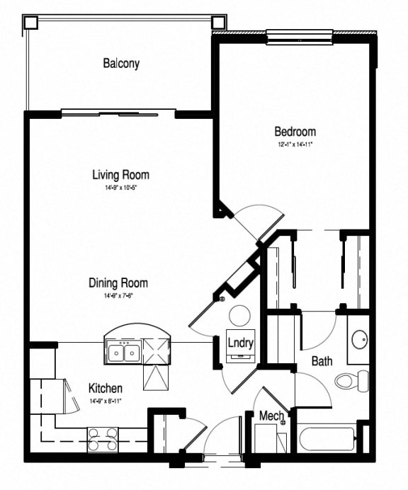 871sqft - 1 Bed, 1 Bath - Epoch